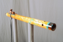 Yellow Cedar Burl Native American Flute, Minor, Mid G-4, #L14J (7)